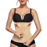 KUMAYES Korsett Damen Waist Trainer Cincher Korsage Taillenformer Bauchweggürtel Corsage Shapewear Damen bauchweg (Farbe, L)