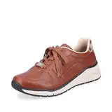 Rieker Damen Bequemschuhe M4903, Frauen Schnürhalbschuhe,lose Einlage,Komfortschuhe,Halbschuhe,schnürschuhe,schnürer,bequem,braun (24),38 EU / 5 UK