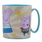 Stor Tasse Micro 350 ml Peppa Pig Kindness Counts, Kunststoff, bunt, 8 cm