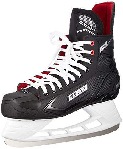 Bauer Unisex-Kinder Pro Skate Feldhockeyschuhe, Schwarz (Schwarz-Weiss-Rot-Si 900), 37.5 EU