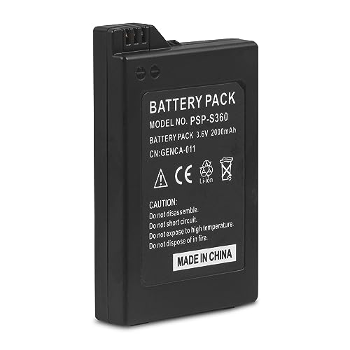 2000mAh 3.6V Lithium Ionen Akku für Sony PSP 2000/3000 PSP-S110 Konsole PSP-3001 PSP-3002 PSP-3000 PSP-3004 PSP-2001 PSP-2002