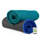 NirvanaShape 1x Kühlendes Handtuch - Mikrofaser Kühltuch als Sporthandtuch für Fitness, Yoga, Sport, Golf - Ice Towel Handtuch mit Kühlfunktion