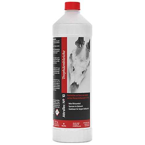 Attratec No 10 Premium Trophäenbleiche Bleiche für Schädel und Trophäen mit Wasserstoffperoxid hochwirksam 1 kg