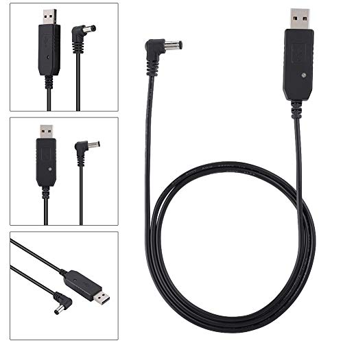 Asixxsix USB-Ladegerät, 1 m ca. 1 m Standard-USB-Ladeadapter, Camping Wandern für Uv-5R Uv-82 Bf-F8Hp Uv-82Hp Uv-9R Plus