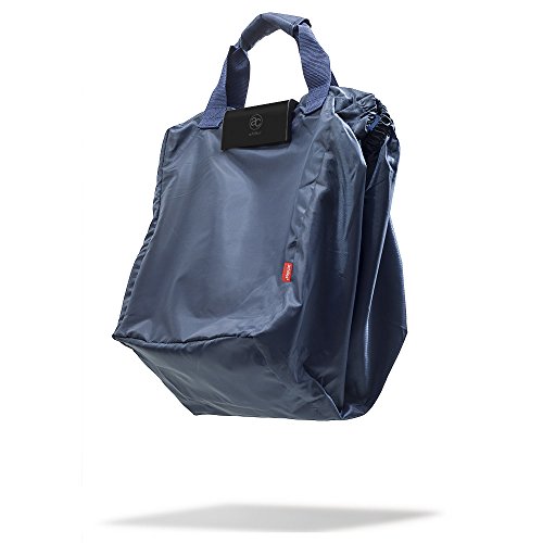 achilles Einkaufswagentasche faltbar mit Kühleinsatz, Kühltasche, Easy-Cooler, Einhängetasche, Einkaufstasche für alle gängigen Einkaufswagen, Tasche für den Einkaufswagen, navy, 54 cm x 35 cm x 39 cm