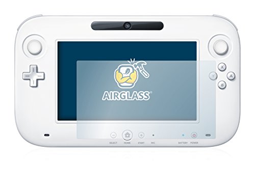 BROTECT Schutzglas für Nintendo Wii U GamePad (Controller) Schutzfolie Panzer-Folie Glas [Extrem Kratzfest 9H, Anti-Fingerprint, Ultra-Transparent]