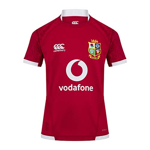 Canterbury Unisex-Kinder-Rugby-Trikot British and Irish Lions XX-Small Rot - Tango Red