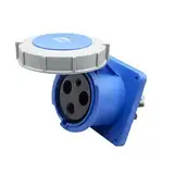 ZXFYXFFV IEC 60309 wasserdichte Industriesteckdose 3-polig 63 A 200 V-250 V 2P+E 6H IP67 wasserdichte Buchse Stromanschluss Industrielle Oberflächenmontagesteckdose for Luftfahrt und Industrie