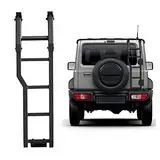 OLOTU Auto Hecktür Leiter Klettern für Suzuki Jimny JB64 JB74 2019 2020 2021 Aluminiumlegierung Trittleiter Outdoor Zubehör Rear Tail Door Ladder