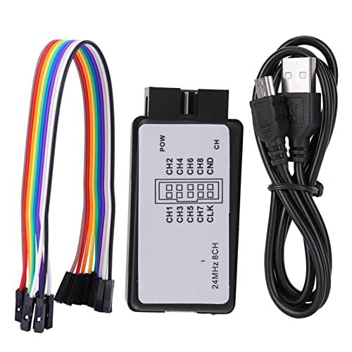 USB Logic Analyzer 24-MHz-Mini-Digital-Taschenformat 8-Kanal-Eingangsspeicher-Gerätesatz