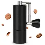 TIMEMORE Chestnut C3 PRO Kaffeemühle Manuelle, Edelstahl Kaffeemühle mit kegelförmigem Mahlwerk, Handkaffeemühle mit klappbarem Griff, für Espresso bis French Press - Schwarz