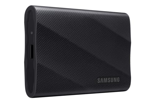 Samsung Portable SSD T9, 4 TB, 2.000 MB/s Lesen, 2.000 MB/s Schreiben, USB 3.2 Gen.2x2, Externe Festplatte für professionelle Anwender, Kompatibel mit Mac, PC, Smartphone und 12K Kameras, MU-PG4T0B/EU