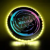 IEEILULU Leuchtende Frisbee, Ultimate Frisbee LED, Leuchtende Flugscheibe mit 49 LED-Lichter, Wiederverwendbar, LED Frisbee Disc Spaßsport für Kinder Erwachsene Rasenstrand im Freien(Yellow)