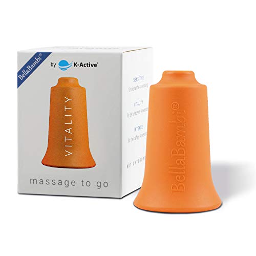 BellaBambi® Schröpfcup by K-Active VITALITY mini für die Unterdruckmassage | orange | Ø 2 cm