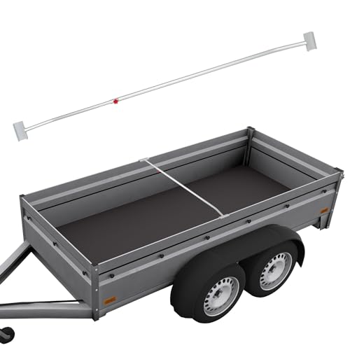 1 x Anhänger Flachplanenbügel Aluminium verstellbar 108-146 cm mit Knaufschraube Alu-Bügel für Anhängerplane Planenstütze