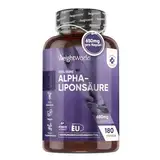 Reine Alpha Liponsäure Kapseln 650mg - 180 ALA Kapseln - 6+ Monate Vorrat - Alpha Lipoic Acid - Vegan, Vegetarisch, Glutenfrei, Ohne Gentechnik, Frei von Magnesiumstearat - WeightWorld