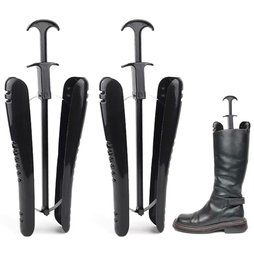 NYGGTYK 1 Paar Geformte Stiefelspanner, Stiefelspanner, Stiefelfederstützen, Verstellbare Schuhspanner Für Mittelhohe Stiefel, Schneestiefel Und Lederstiefel