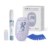 FORA 6 Connect Blutzucker, Keton, Cholesterin & Harnsäuremessgerät – All-in-One-Gesundheitsmessgerät für die Familie | Nur Gerät, Teststreifen separat erhältlich | Bluetooth E-Tagebuch | Lavendel Lila