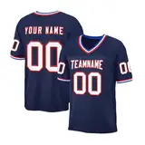 Custom American-Football-Trikot Teamname Namen Nummer & Logo Football Jersey Set Individuelle Fußballtrikots Erwachsene Kinder Personalisierte Sporthemden Schnelltrocknend Atmungsaktiv T-Shirt