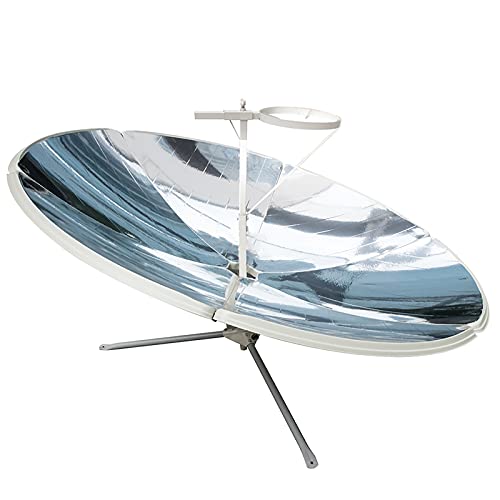 Solarofen, Solargrill, Solarkocher, 1800W Parabolischer Solarkocher, Konzentrierender Sonnenkocher, 59-Zoll-Solarkocher, Sonnenkocher Parabolischer Tragbarer Öfen Magnesia ( Color : Stainless steel )