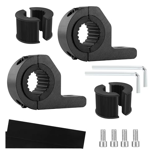 2 Stück Motorrad-Fahrradlicht Halterung,Universeller 19-32 mm Rohrschellen LED Rohrhalterung Befestigungsschelle Kit für Rennrad,Lenkerklemme für die Meisten ATVs UTVs Lkw