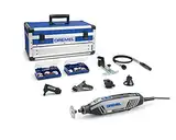 Dremel 4250 Rotationswerkzeug 175 W, Multifunktionswerkzeug-Set mit 6 Vorsatzgeräten und 128 Zubehören, 175-W-Motor mit Konstantelektronik, variable Drehzahl 5.000-35.000 1/min