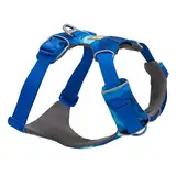 Ruffwear Front Range Hundegeschirr, reflektierendes Y-Geschirr, verstellbares, bequem gepolstertes Alltagsgeschirr für Spaziergänge und Hunderennen, 2 Leinenbefestigunge, Coastal Mountains M