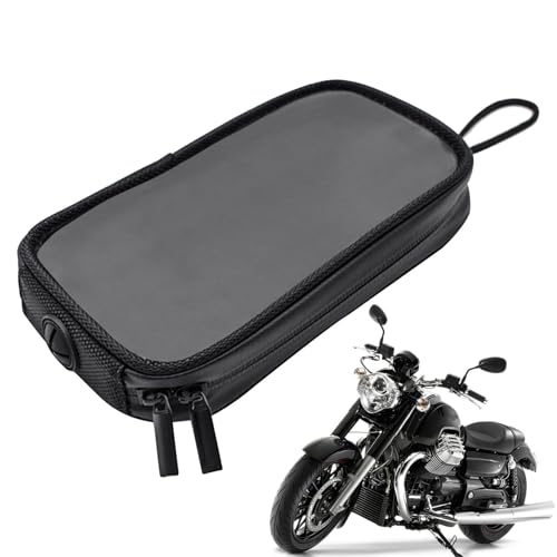 Magnetischer Motorrad-Tankrucksack, magnetischer Motorrad-Tankrucksack, S wasserdichte Fahrrad-Handytasche, Fahrrad-Tanktasche, Motorrad-Ausrüstungstasche mit Reißverschluss, Motorrad-Zubehörtasche