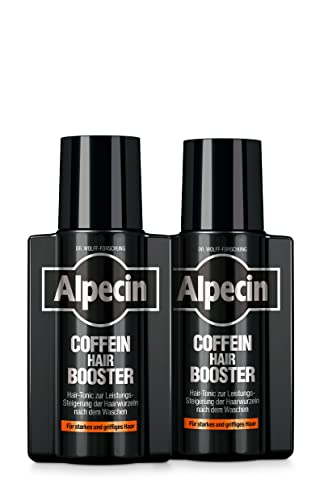 Alpecin Coffein Hair Booster - 2 x 200 ml - Hair-Tonic zur Leistungssteigerung der Haarwurzeln nach dem Waschen | Unterstützt das Haarwachstum