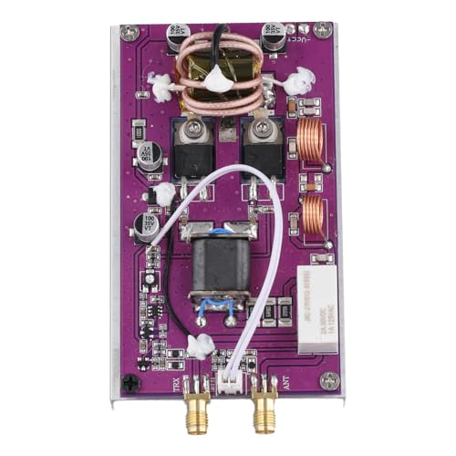 Fegtrtyoa DC 12-15 V 20W Tragbares Kurzwellen-Leistungsverstärkermodul Transceiver mit Tiefpassfilter LPF, Unterstützt 2MHz-30MHz.