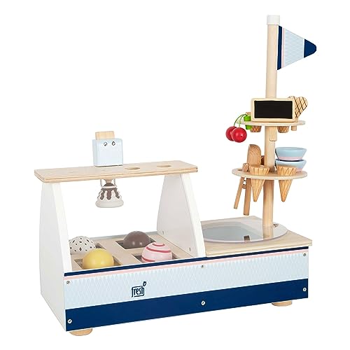 small foot Eistheke "fresh" aus Holz, Zubehör für Kinderküche und Kaufmannsladen, ab 3 Jahren, 11815