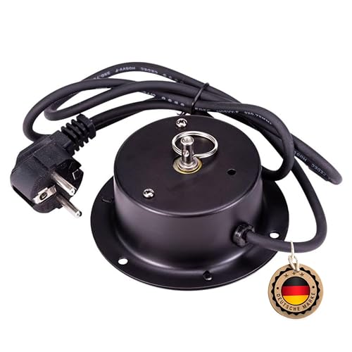 ETEC Professional SKM30 Motor für Spiegelkugel Discokugel Drehmotor bis 30cm mit Netzstecker – Veranstaltung Bühnenbeleuchtung Licht Party Disco Show DJ