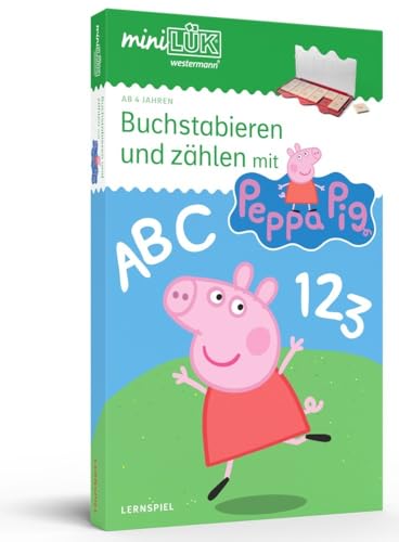 miniLÜK: Kindergarten/Vorschule Set Buchstabieren und zählen mit Peppa Pig (miniLÜK-Sets: Kasten + Übungsheft/e)