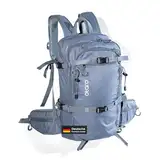 Otaro Skirucksack (20l) klein für Damen Herren Ultraleicht Fahrradrucksack wasserdicht zum Skifahren Radsport Camping schwarz