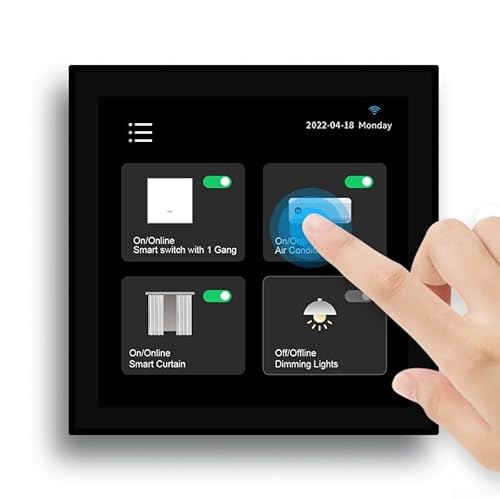 Intelligenter Wand-Szenen-Schalter, zentrales Bedienfeld für Tuya Smart App, Touchscreen-Bedienfeld mit Schraube