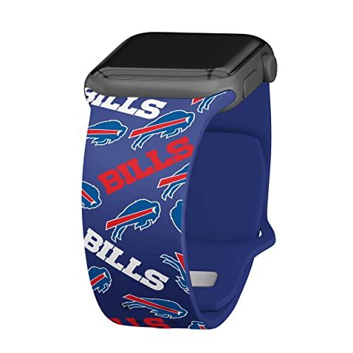 Game Time Buffalo Bills HD Uhrenarmband kompatibel mit Apple Watch (42/44/45 mm lang, zufällig)