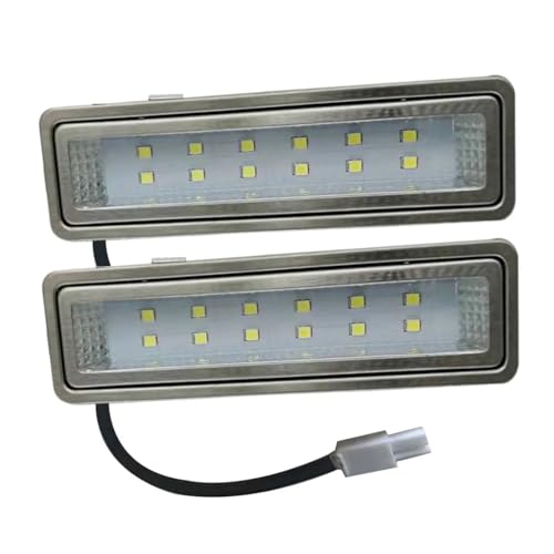 eufeifeiegds 2-teiliges rechteckiges Dunstabzugshauben-Lichtpanel, 1,5 W, 120 mm, 12 V, 230 V, Lüftungsbirne, Küchenfilterlampe, entspricht 20 W Halogen wefeiegds(White 3000K,WITH EL_AC 220-240V)