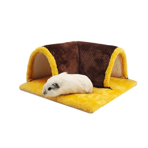 NagetierZusammenklappbar Meerschweinchen (Cavia Porcellus) Kuscheltunnel Für Kleintiere,34×34cm
