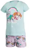 Brandsseller Mädchen Schlafanzug Pyjama Freizeitanzug Set mit Motiven im Stil von Paw Patrol - Shirt und Short 98/104