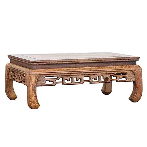 Kleiner Schreintisch, kleiner Altartisch for spirituelle Zwecke, handgeschnitzter Altar, Mni-Puja-Tisch, Schrein, Holzdisplay, Wicca-Hexerei, persönlicher Altar, buddhistischer Statuenständer (L: 12,6