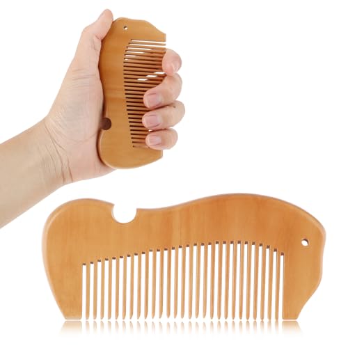 Nogeqi Geburtskamm Wehenkamm Holz, Holzkamm Haare Kamm Holz, Wehen Kamm Geburt Wooden Labor Comb Birthing Comb für Schwangere zur Linderung von Schwangerschaftsschmerzen