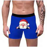 Weihnachts Boxershorts Herren Lustige Unterhosen Männer Weihnachten Druck Unterhosen Leicht Bequeme Weich Luftig Weihnachtsunterhose Retroshorts Mode Trend Unterhose Weihnachts Geschenke