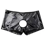 Sexy Unterwäsche Für Mann Sexy Unterwäsche Herren Gay Lack Und Leder Sexy Reizwäsche Unterhose Erotisch Latex Leder Unterwäsche Shorts Clubwear Offen Outfit Jockstrap