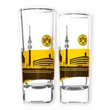 Borussia Dortmund BVB Schnapsglas Skyline (2 Stück)