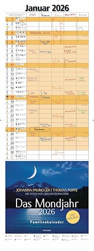 Das Mondjahr 2026 - Familienkalender: Mit Fotos von Gerhard Eisenschink - Das Original