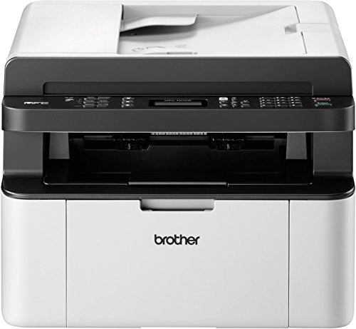 Brother MFC-1910W Kompaktes 4-in-1 Monochrom Monolaser-Multifunktionsgerät (Drucken, scannen, kopieren, faxen, 20 Seiten/Min.) grau/weiß