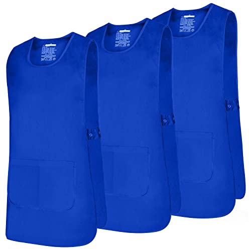 MISEMIYA - Set of 3 Pcs - SCHÜRZE Reinigung ARBEITSUNIFORM KLINIK Krankenhaus Reinigung TIERARZT Gesundheit GASTGEWERBE - Ref.868 - Large, Königsblau 21