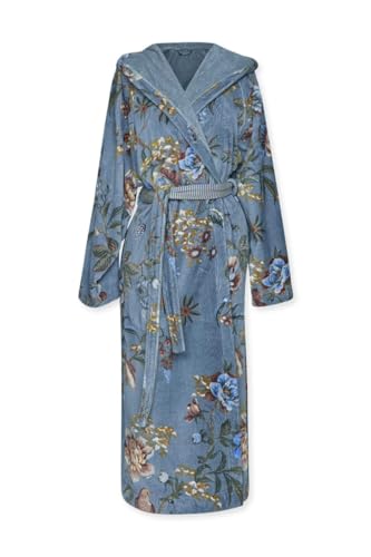 Pip Studio Bademantel Secret Garden Blau M