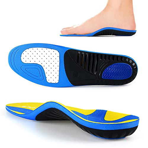 Fersensporn Einlagen Schuheinlagen Orthopädische - Einlagen Schuhe für Plattfüße, Plantarfasziitis, Fußschmerz, Orthopädische Einlegesohlen für Damen & Herren- (L) gelb