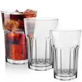 Konzept 11 - Wassergläser Set 12-teilig, Trinkgläser Set, 410ml Gläser Set Stapelbar- Perfekt für Saft, Wasser, Latte Macchiato, Gläser Groß Set 12 teilig